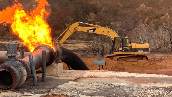 Restitución de la condición normal de operación del sistema Jusepín Criogénico san Joaquín, relacionado con el evento de fuga, incendio y explosión en el área de trampas de envío y recibo de lazo 36 y lazo de 26, estación de válvulas Aguasay sa, frente 2“ Contrato N.º 460013872